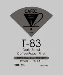 CAFEC 三洋 烘焙對應濾紙 V01 40PCS/100PCS T83 T90 T92